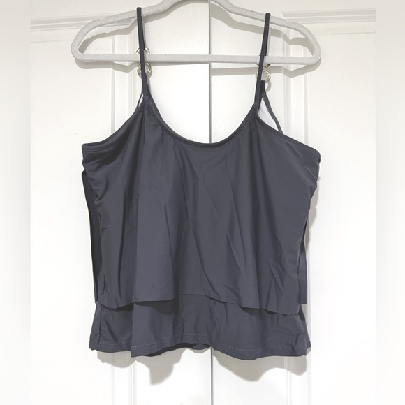 Walk on The Beach Tiered Ruffled Tankini set  Size XL NEW - Picture 8 of 8